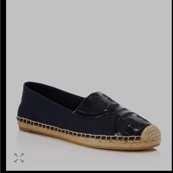 Tory Burch Navy Blue Espadrille Loafers - Picture 1 of 12